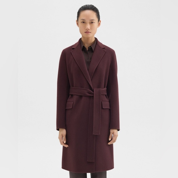 Theory Wool Cashmere Belted Robe Jacket NWT $755 Theory
